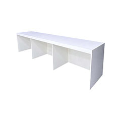 Reception Counter - Type 3 - White   F-RC103-WH