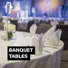 Evolution Furniture - Banquet Tables - Furniture Rental UAE + KSA