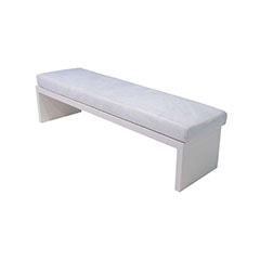 Evolution Furniture - Milan Bench - White F-BN101-WH