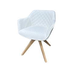 Edison Club Chair - White ​F-CC111-WH